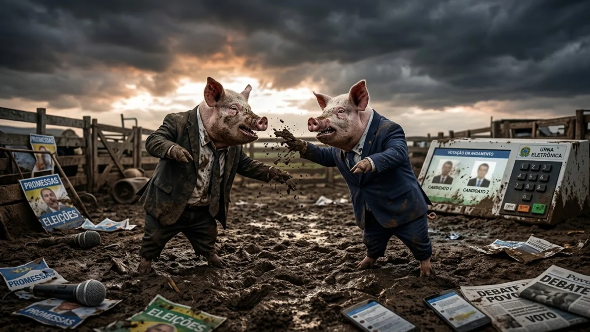 OPINIÃO: Entre porcos e promessas, o chiqueiro em que virou a eleição
